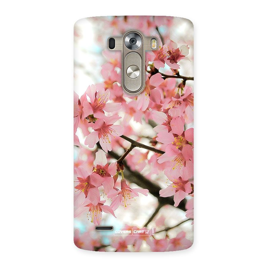 Peach Floral Back Case for LG G3