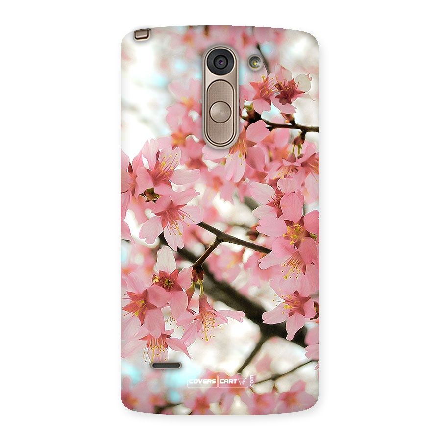Peach Floral Back Case for LG G3 Stylus