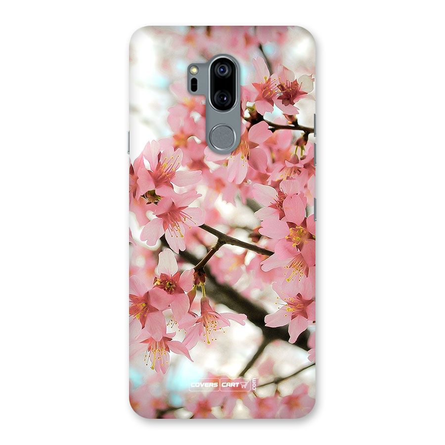 Peach Floral Back Case for LG G7