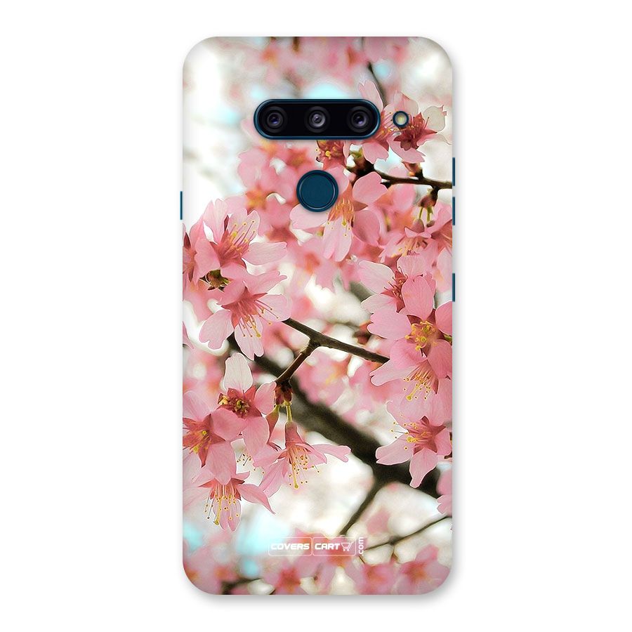 Peach Floral Back Case for LG  V40 ThinQ