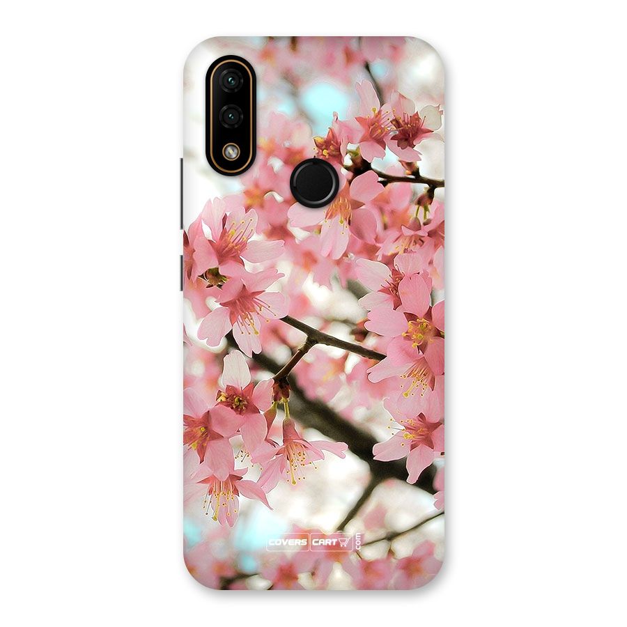 Peach Floral Back Case for Lenovo A6 Note
