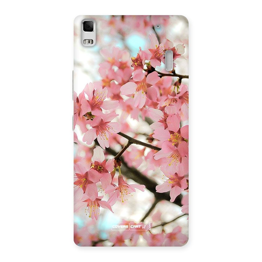 Peach Floral Back Case for Lenovo K3 Note