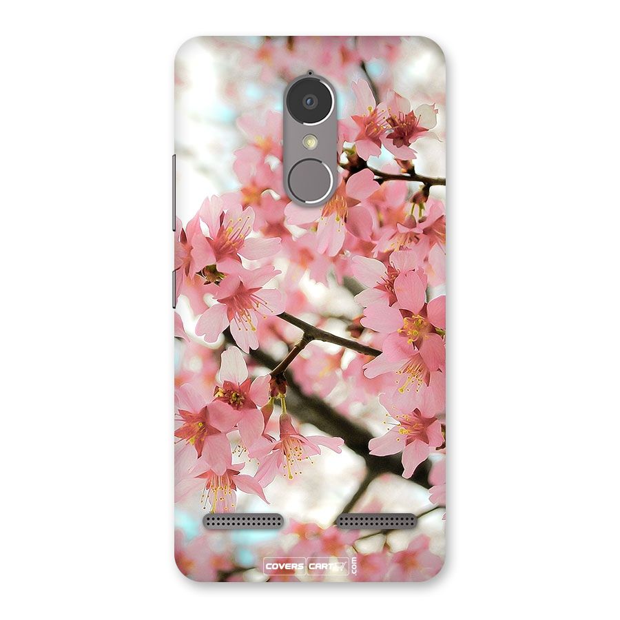Peach Floral Back Case for Lenovo K6 Power