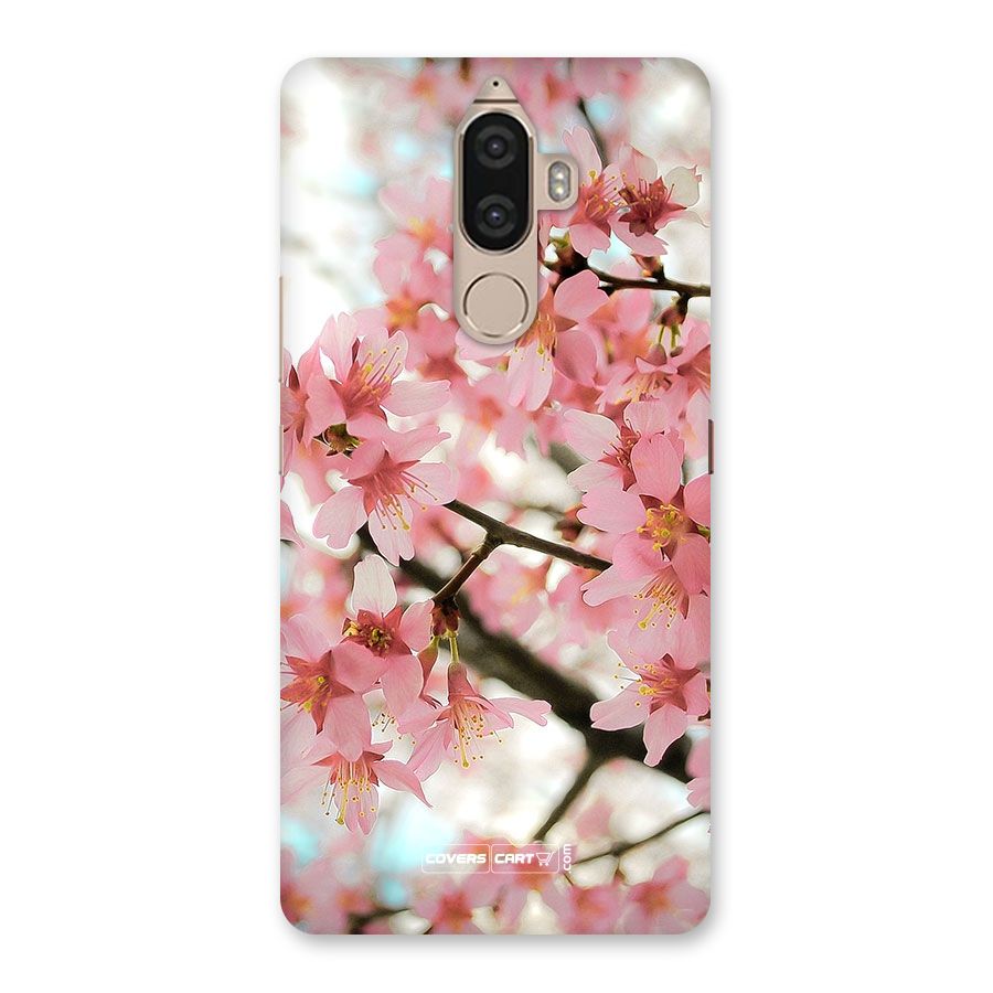 Peach Floral Back Case for Lenovo K8 Note