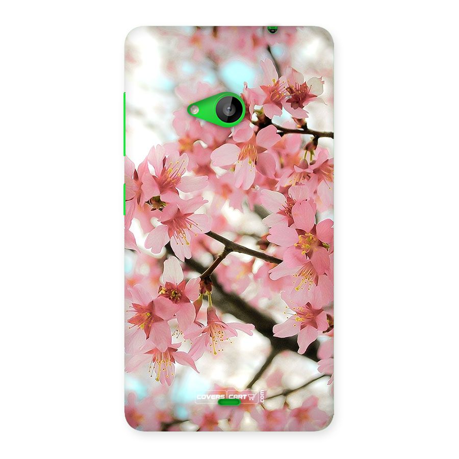 Peach Floral Back Case for Lumia 535