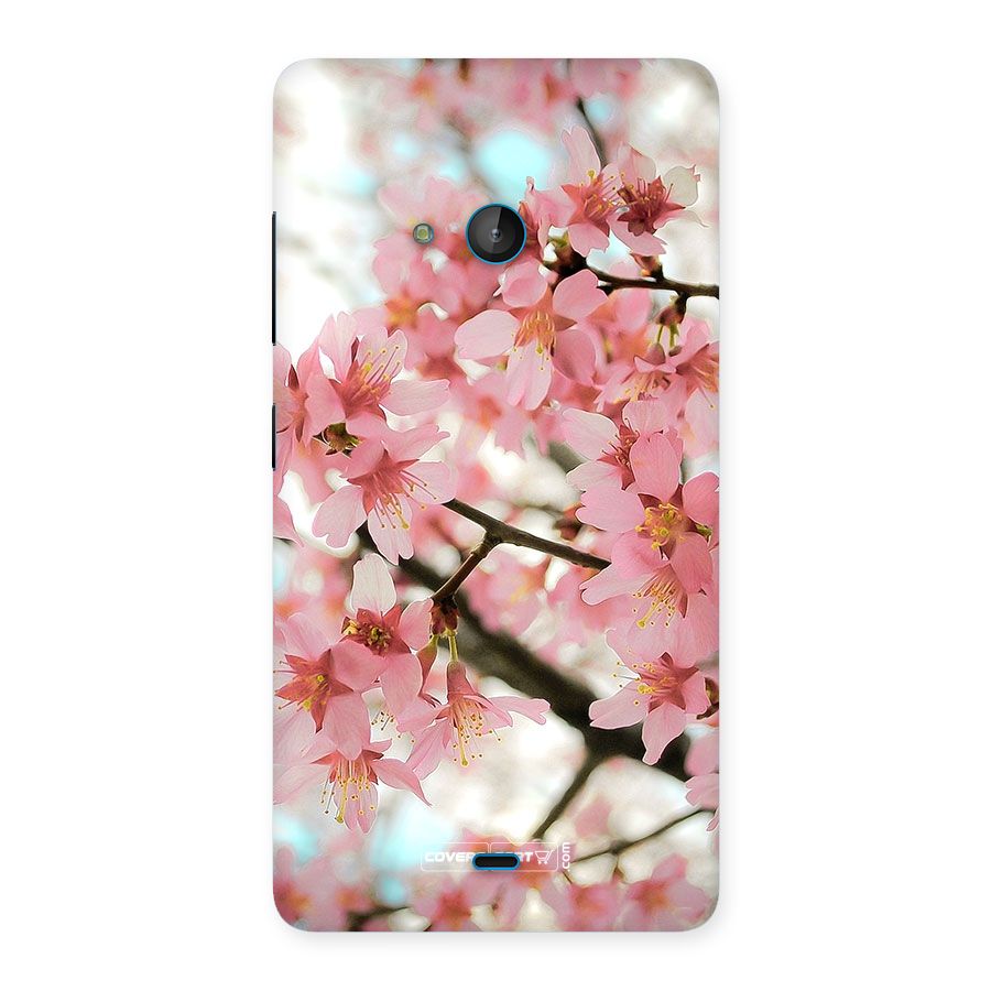 Peach Floral Back Case for Lumia 540