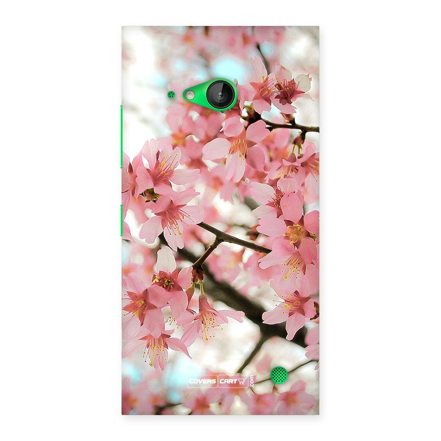 Peach Floral Back Case for Lumia 730