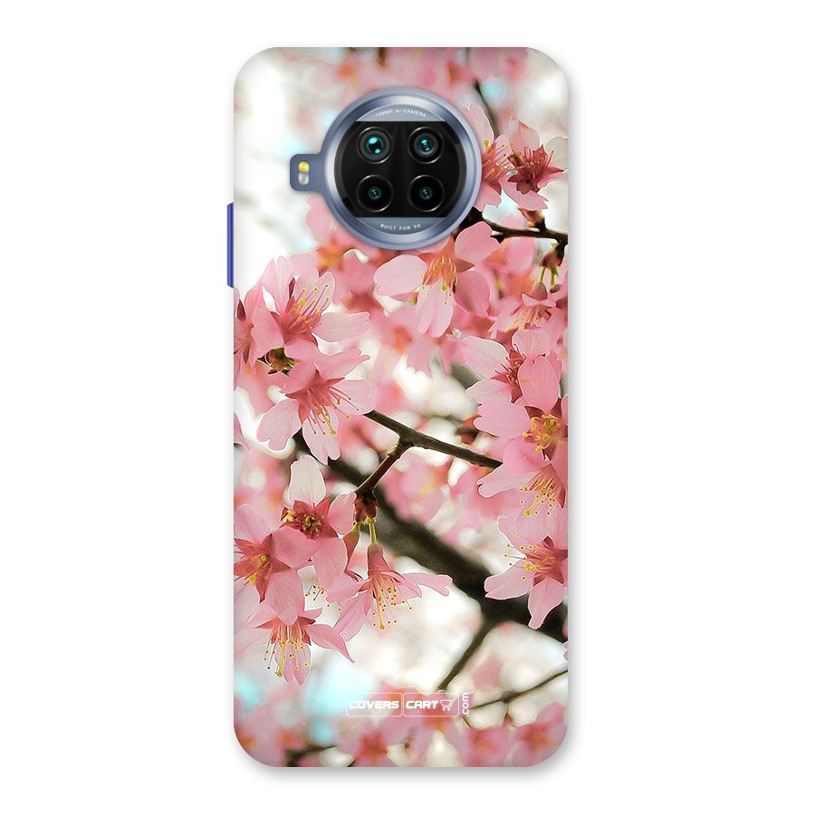 Peach Floral Back Case for Mi 10i