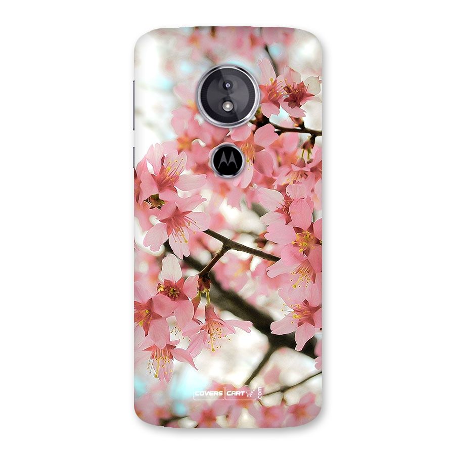 Peach Floral Back Case for Moto E5