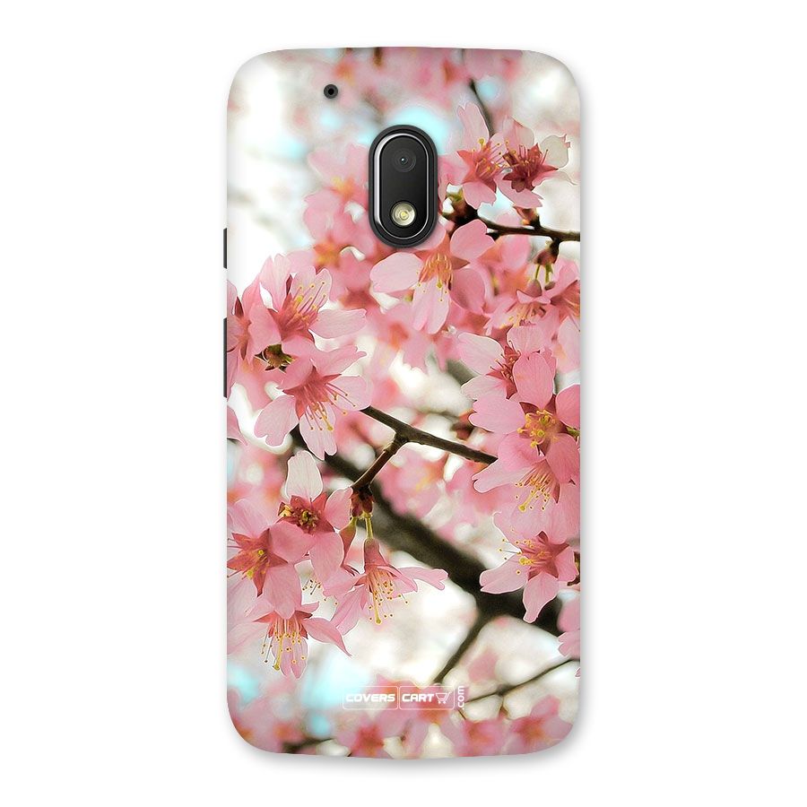 Peach Floral Back Case for Moto G4 Play