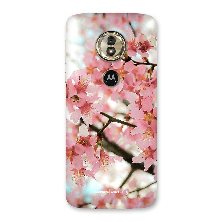 Peach Floral Back Case for Moto G6 Play