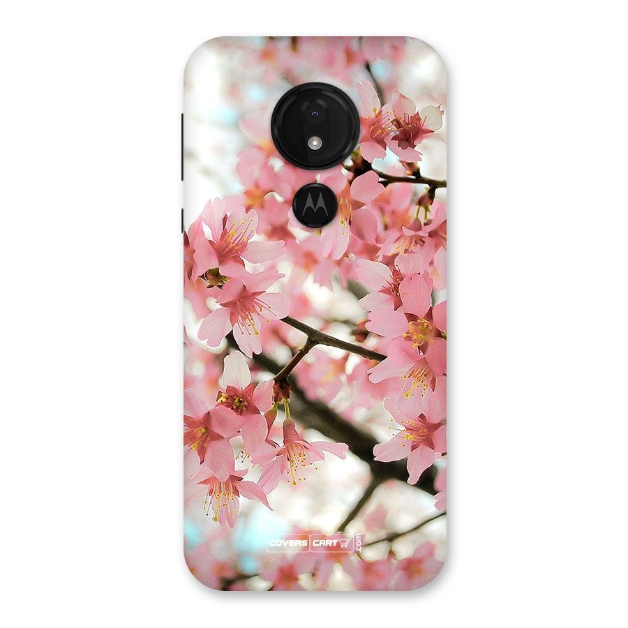 Peach Floral Back Case for Moto G7 Power