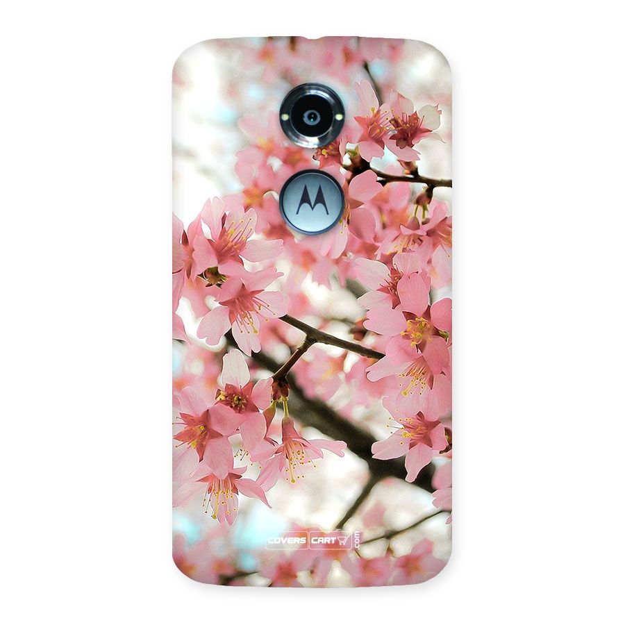 Peach Floral Back Case for Moto X 2nd Gen