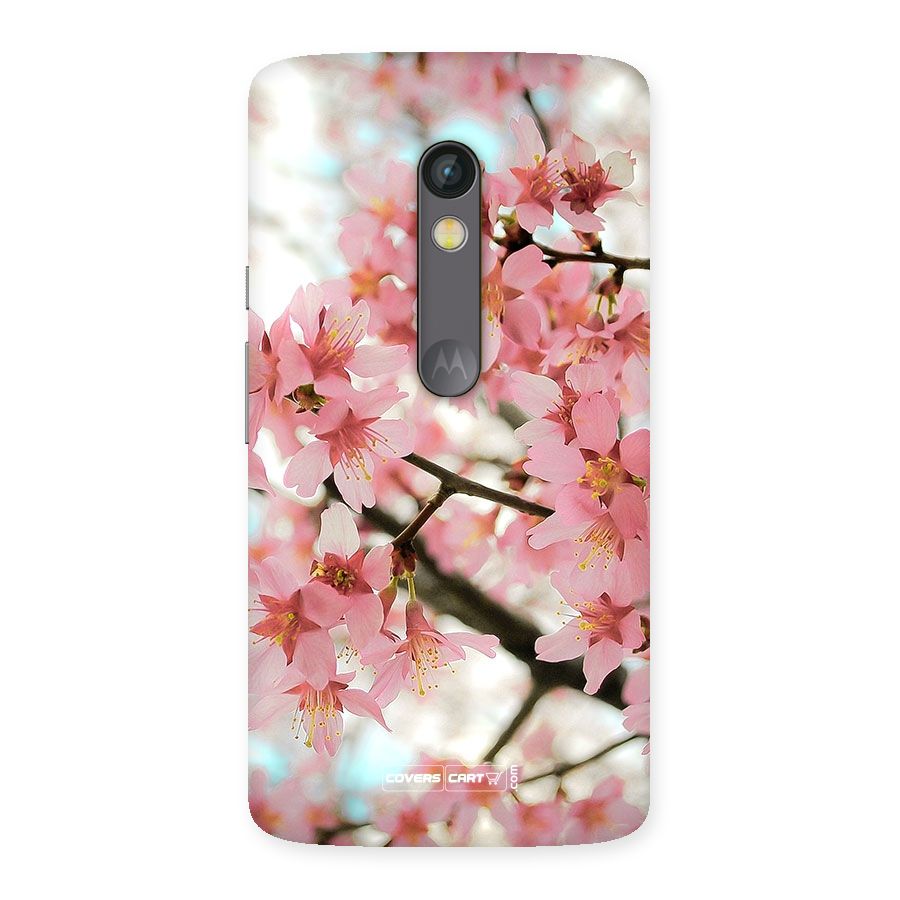 Peach Floral Back Case for Moto X Play