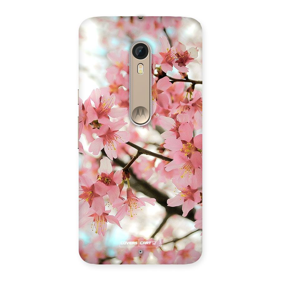 Peach Floral Back Case for Motorola Moto X Style