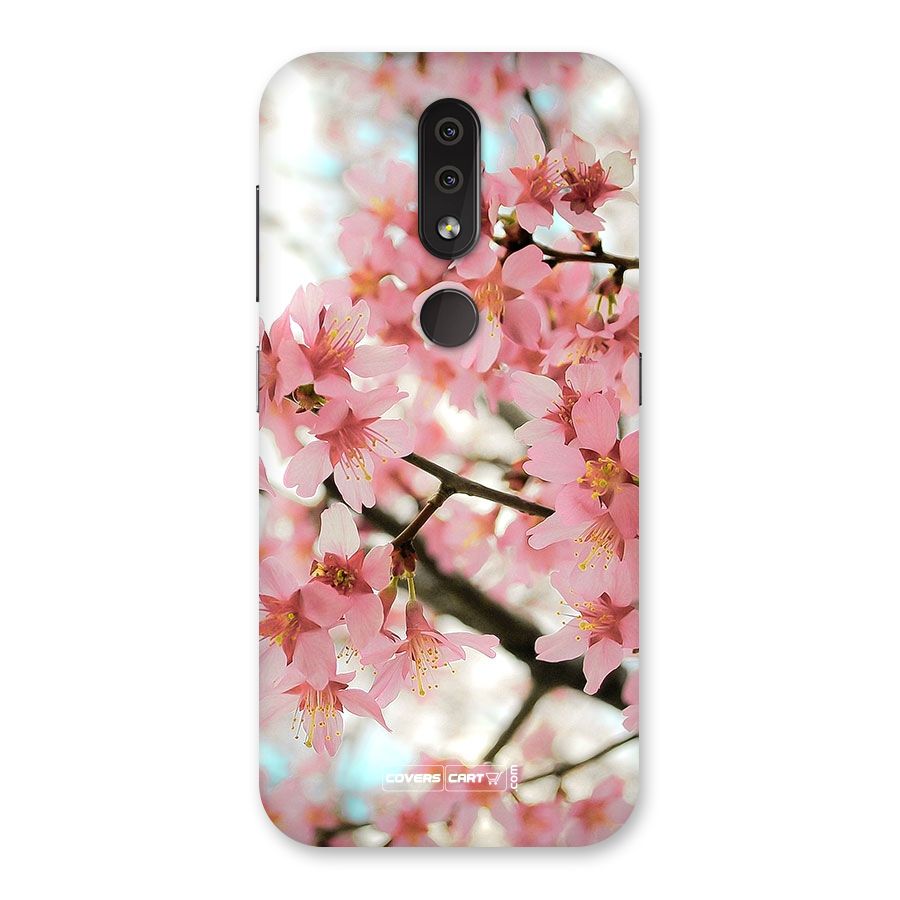 Peach Floral Back Case for Nokia 4.2