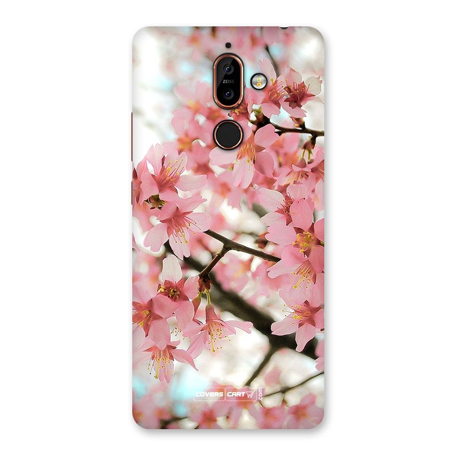 Peach Floral Back Case for Nokia 7 Plus