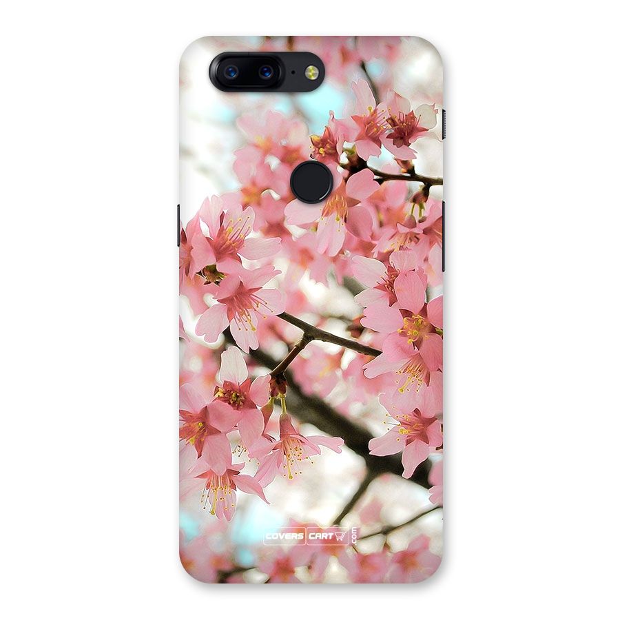 Peach Floral Back Case for OnePlus 5T