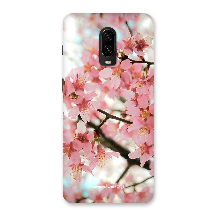 Peach Floral Back Case for OnePlus 6T
