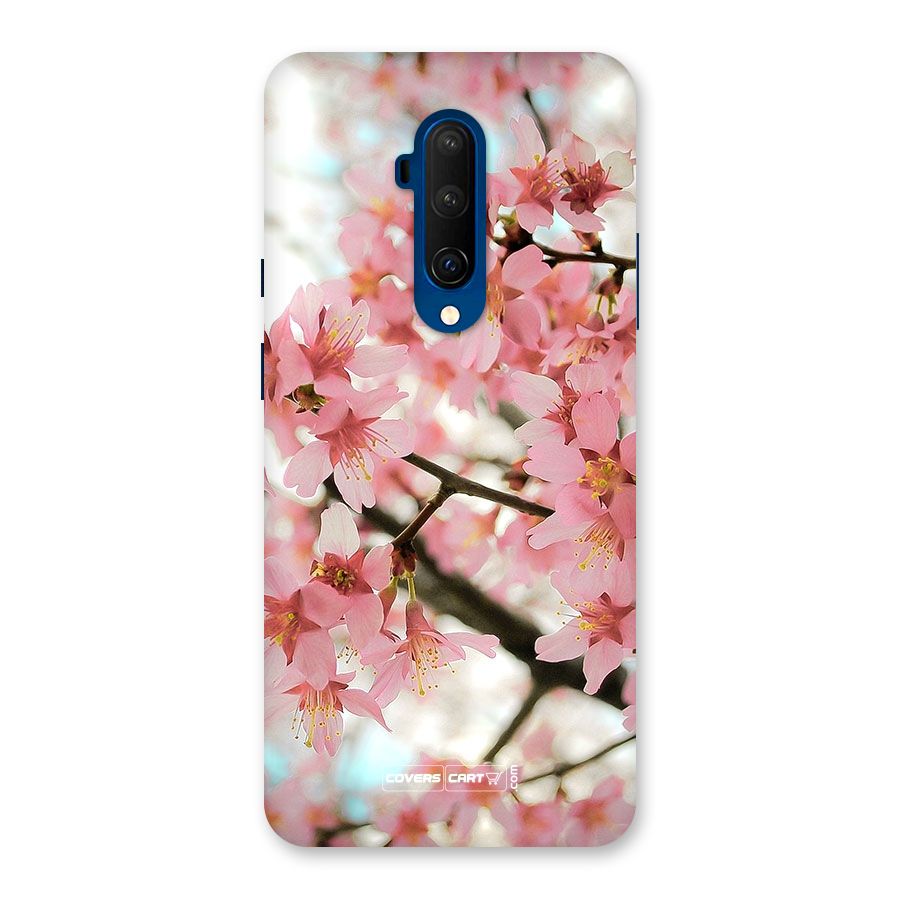 Peach Floral Back Case for OnePlus 7T Pro