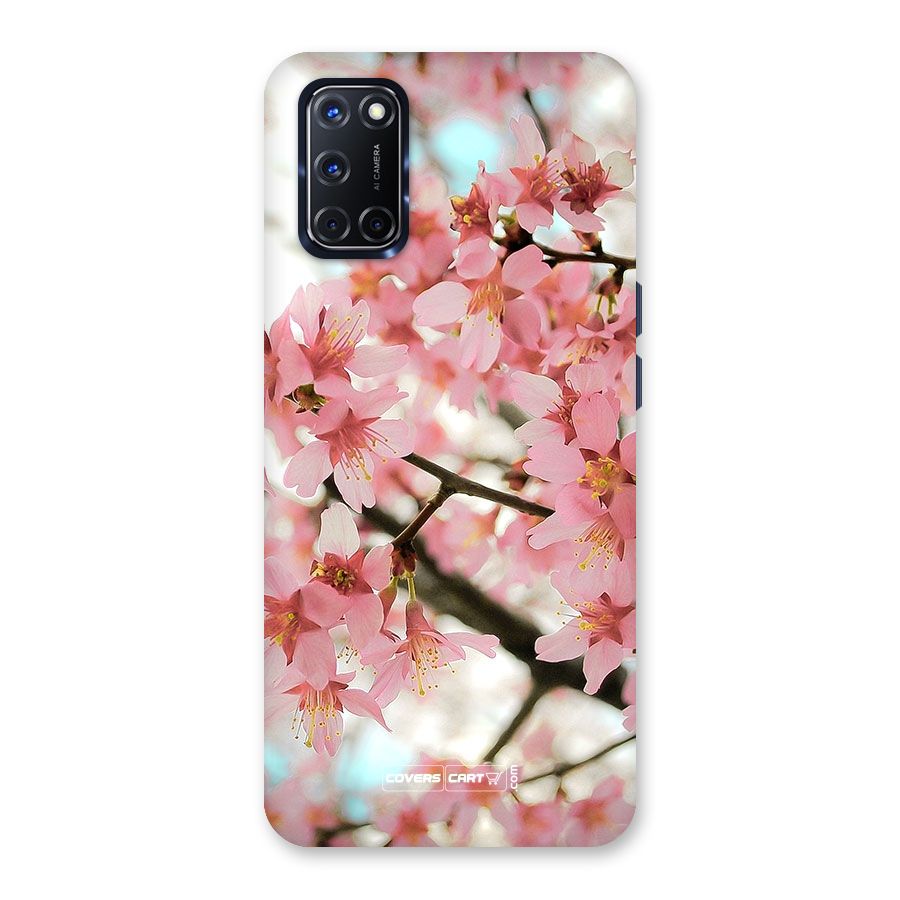 Peach Floral Back Case for Oppo A52