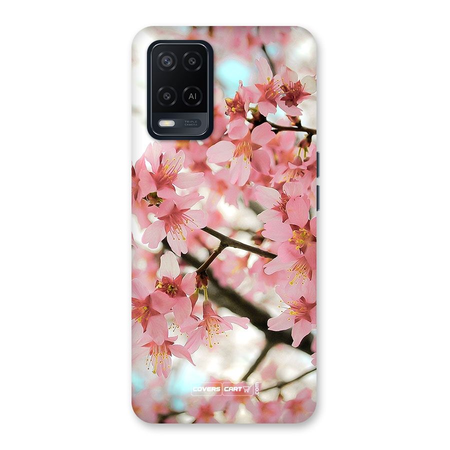 Peach Floral Back Case for Oppo A54