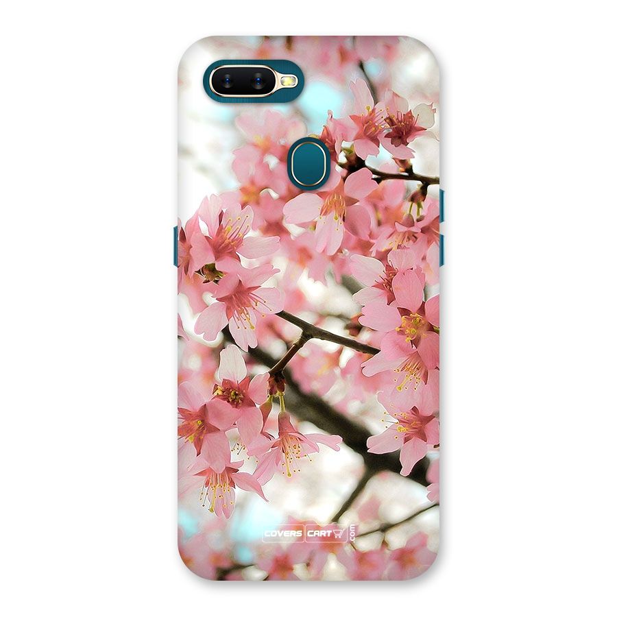 Peach Floral Back Case for Oppo A7