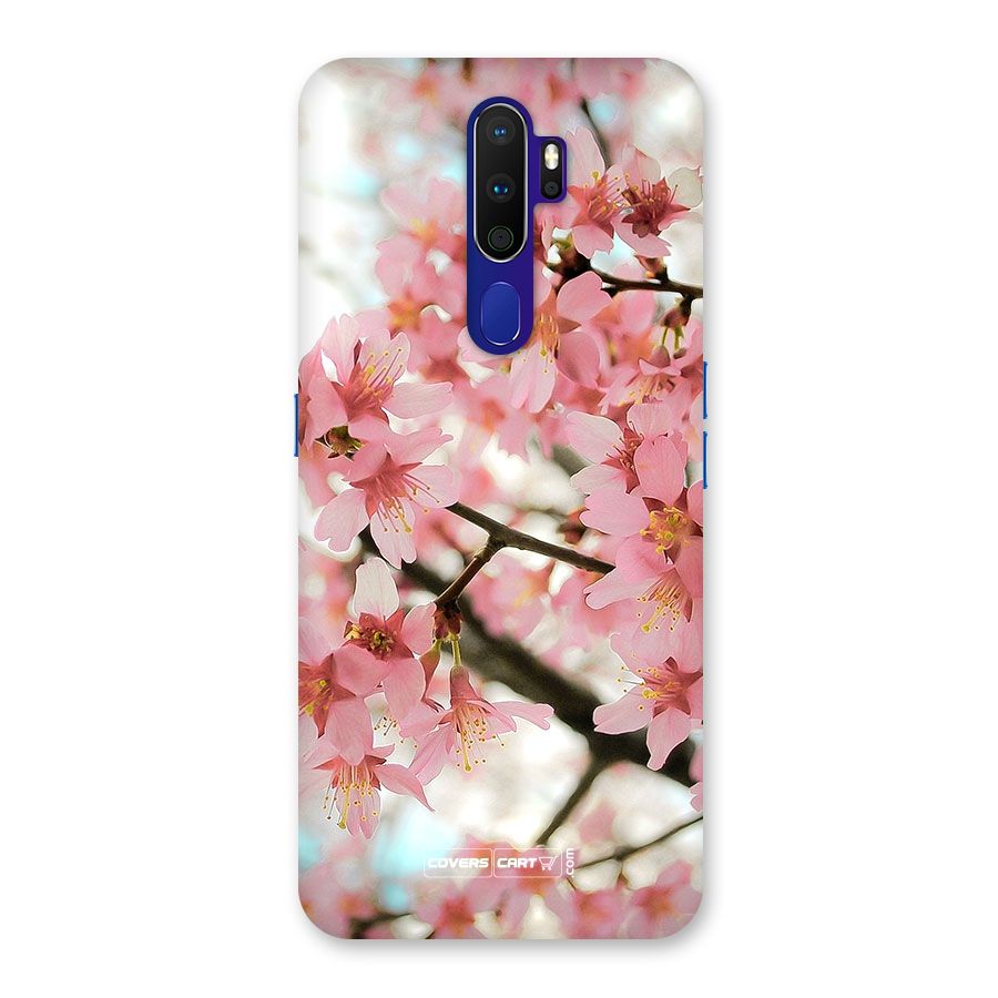 Peach Floral Back Case for Oppo A9 (2020)