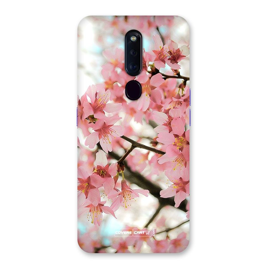 Peach Floral Back Case for Oppo F11 Pro