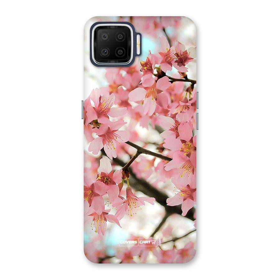 Peach Floral Back Case for Oppo F17