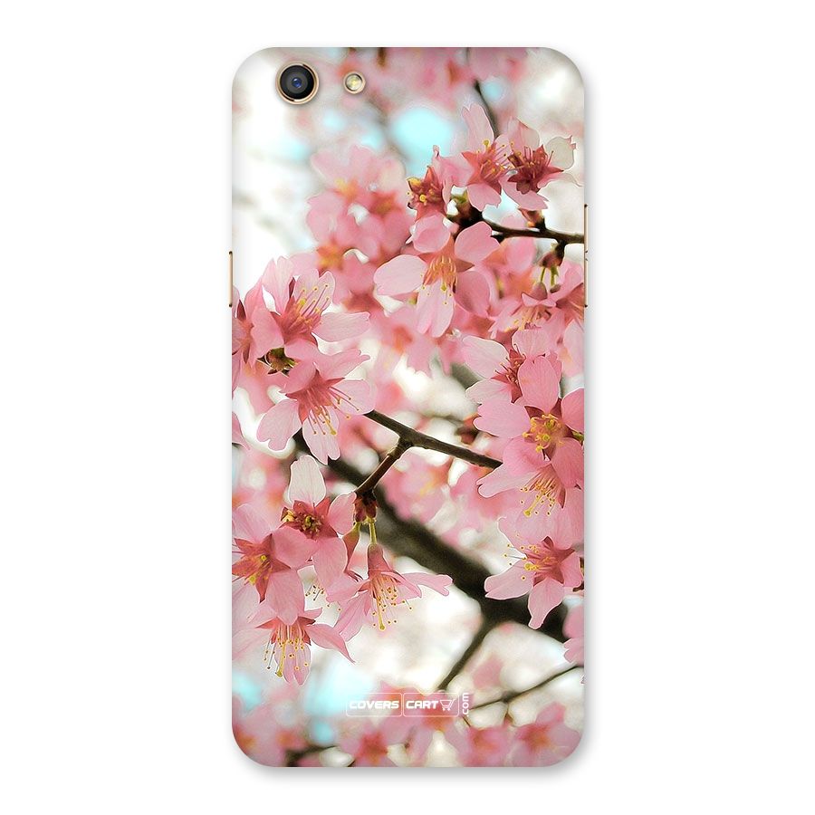 Peach Floral Back Case for Oppo F3