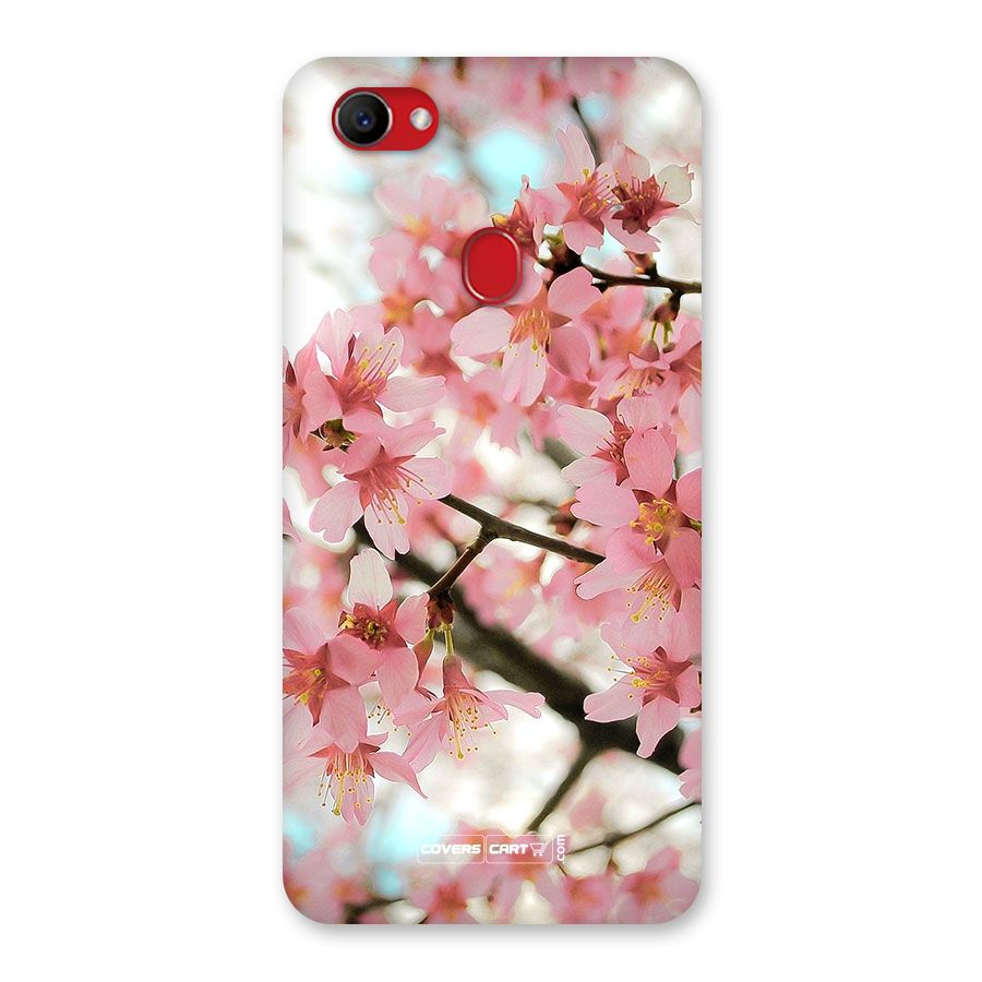 Peach Floral Back Case for Oppo F7