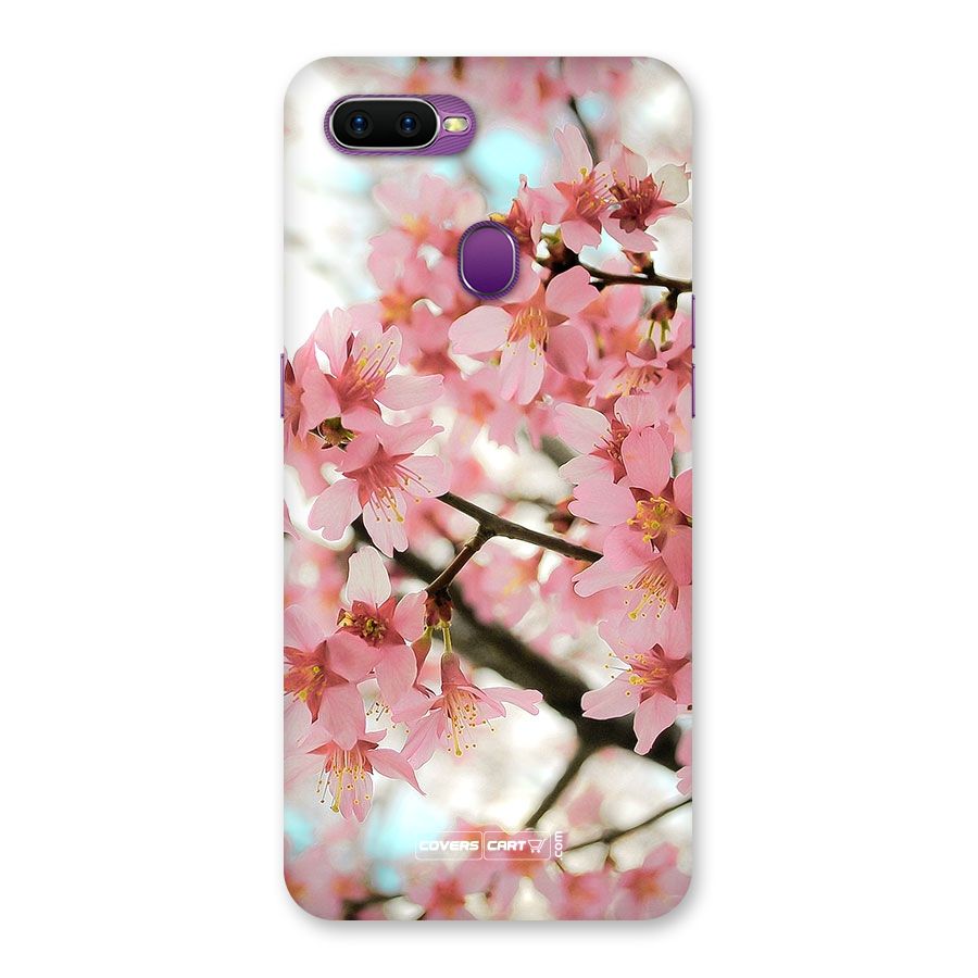 Peach Floral Back Case for Oppo F9