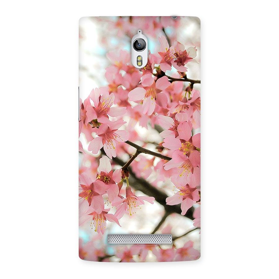 Peach Floral Back Case for Oppo Find 7
