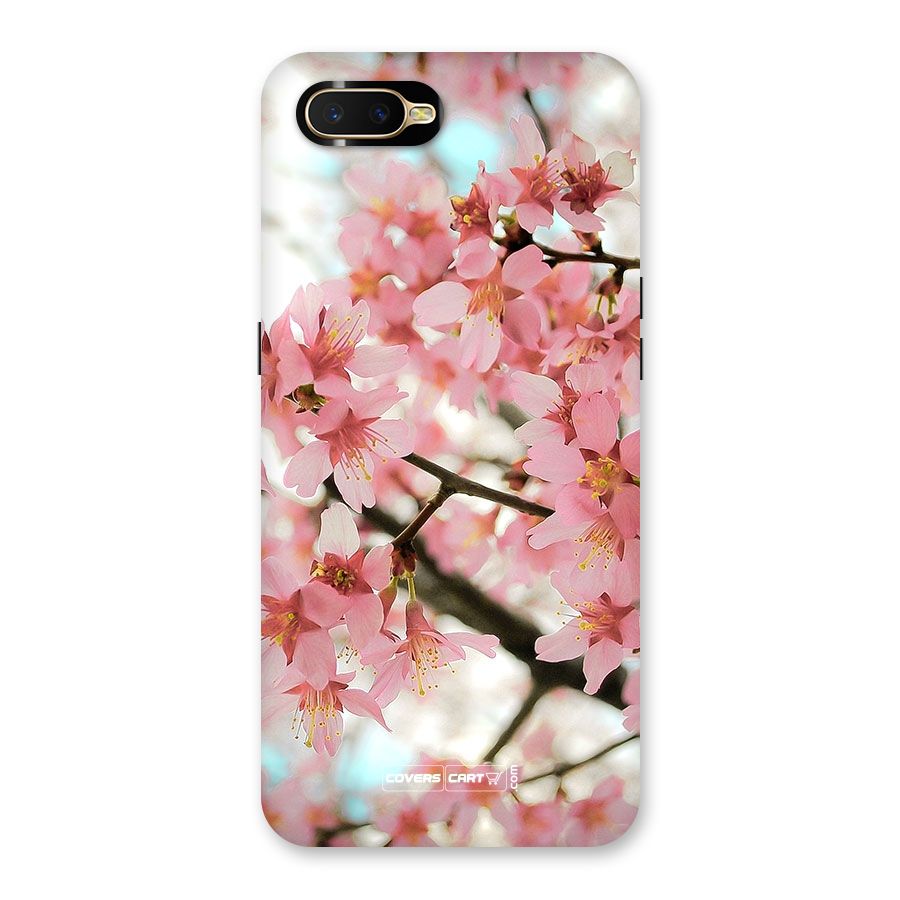 Peach Floral Back Case for Oppo K1