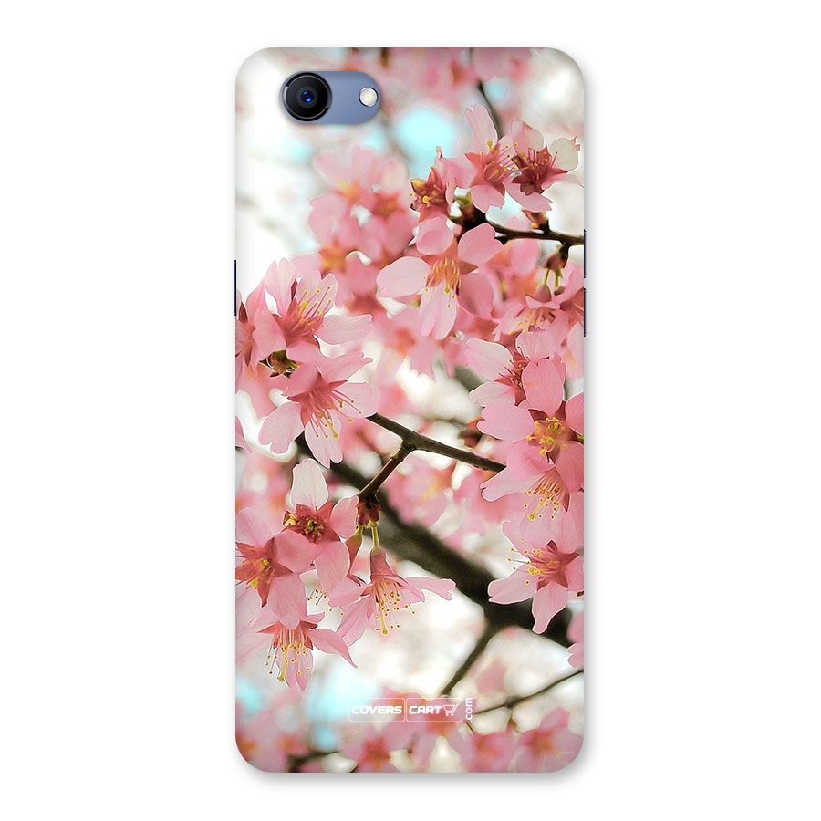 Peach Floral Back Case for Oppo Realme 1