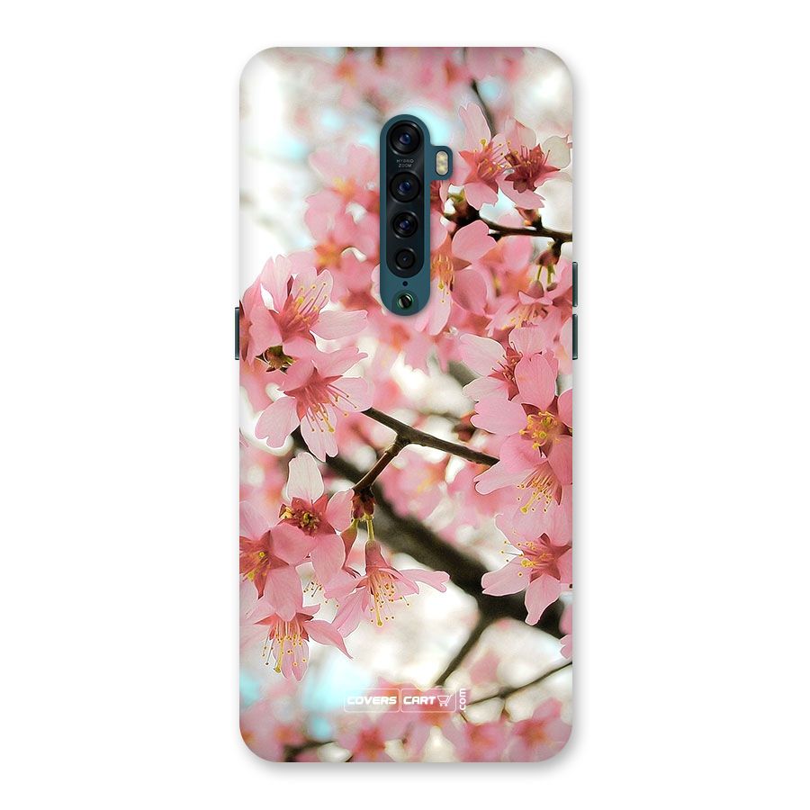 Peach Floral Back Case for Oppo Reno2