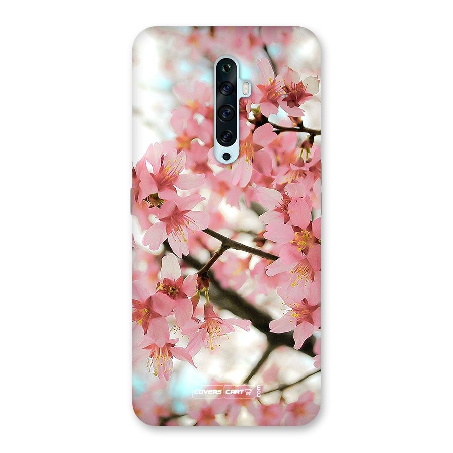 Peach Floral Back Case for Oppo Reno2 F