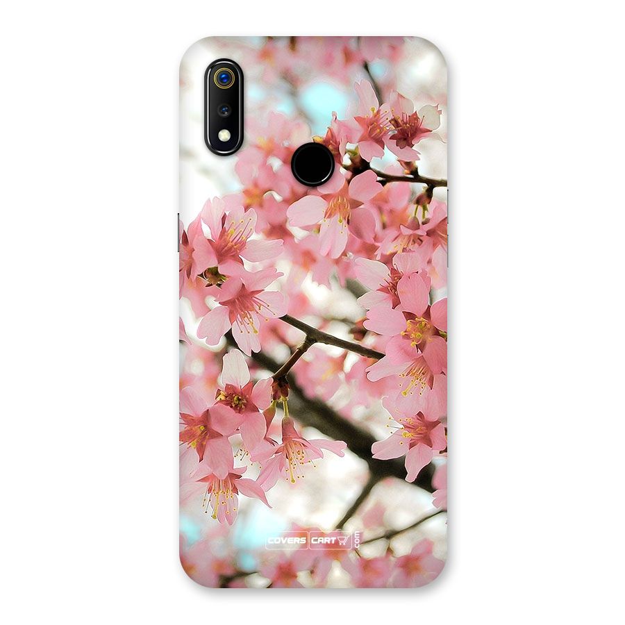 Peach Floral Back Case for Realme 3