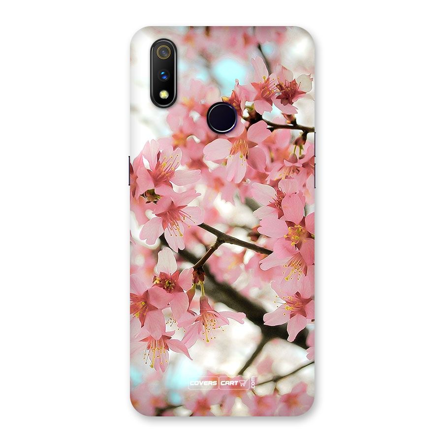 Peach Floral Back Case for Realme 3 Pro