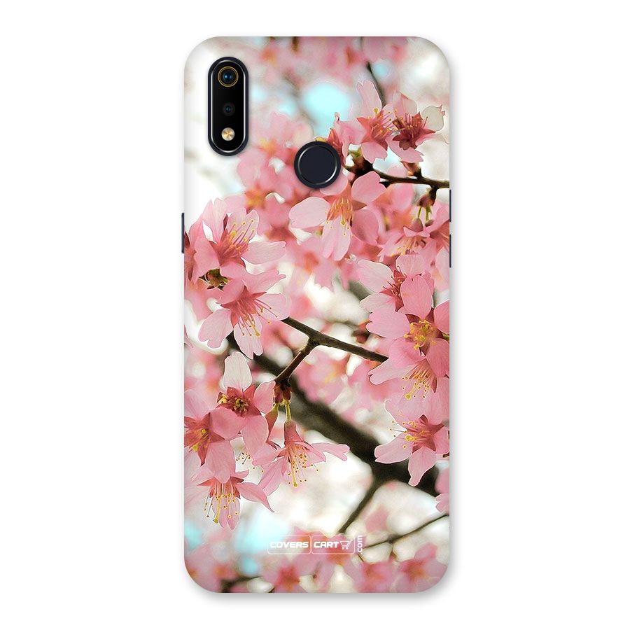 Peach Floral Back Case for Realme 3i