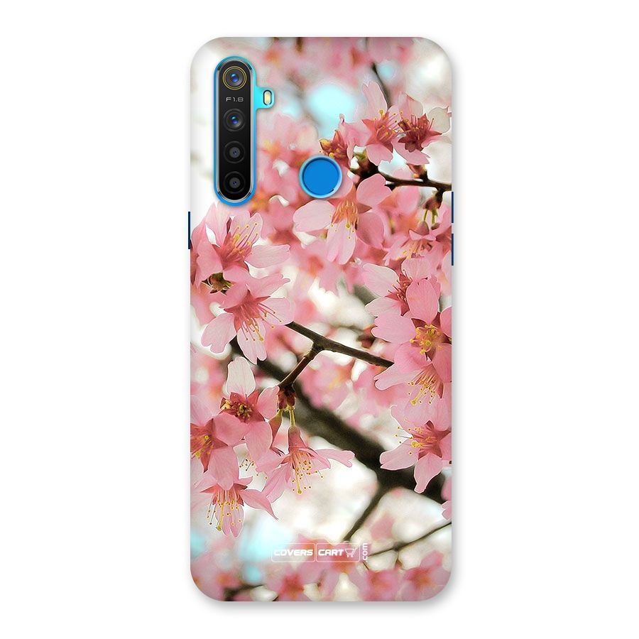 Peach Floral Back Case for Realme 5