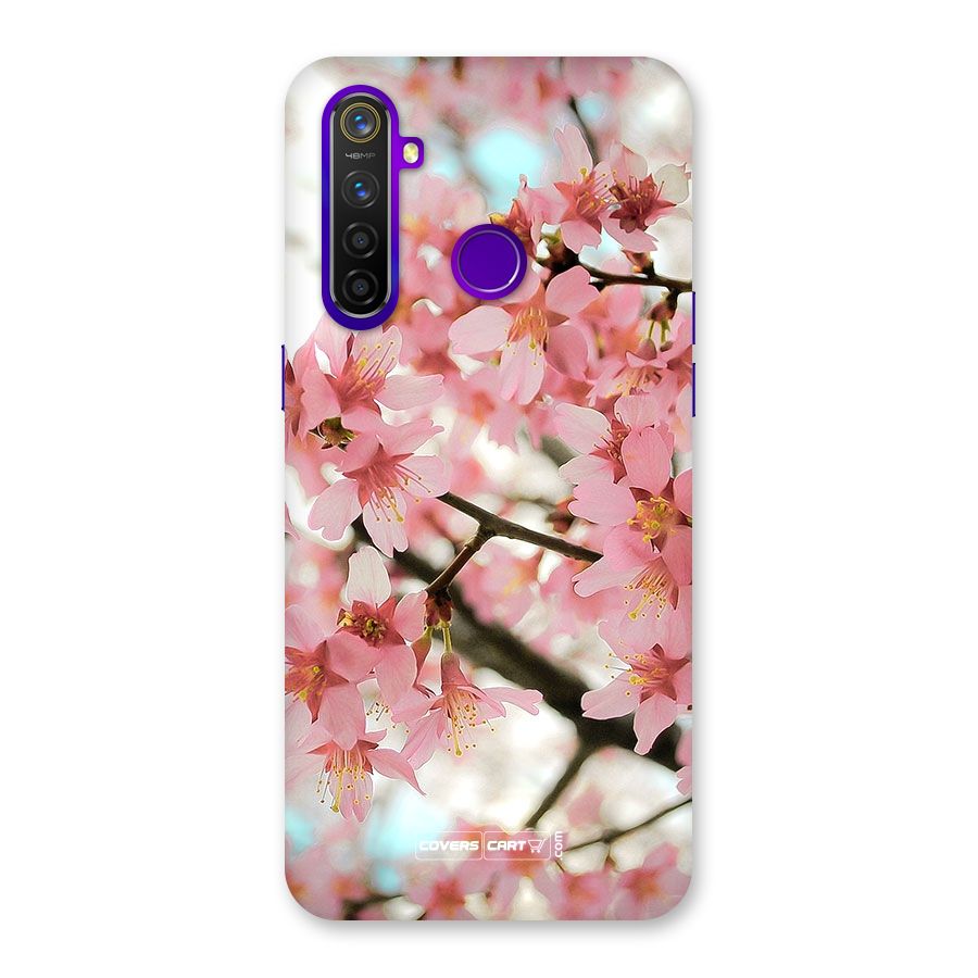 Peach Floral Back Case for Realme 5 Pro