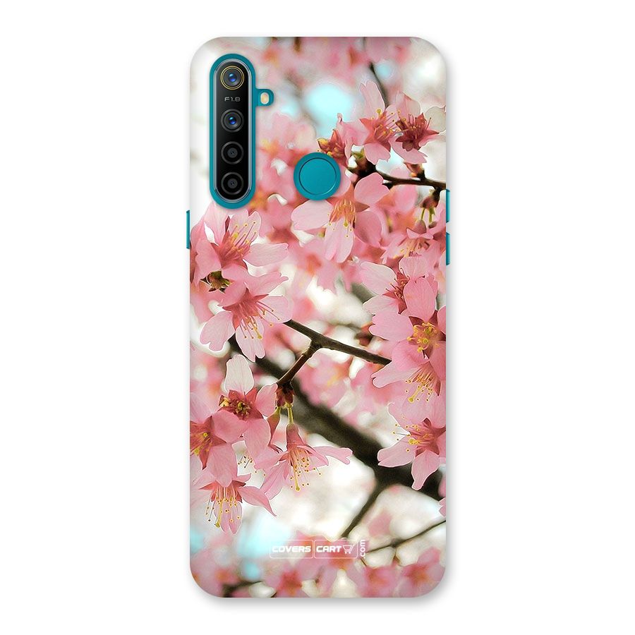Peach Floral Back Case for Realme 5i