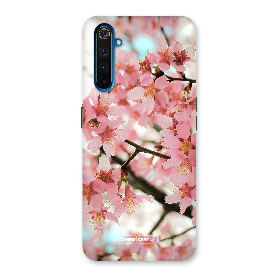 Peach Floral Back Case for Realme 6 Pro