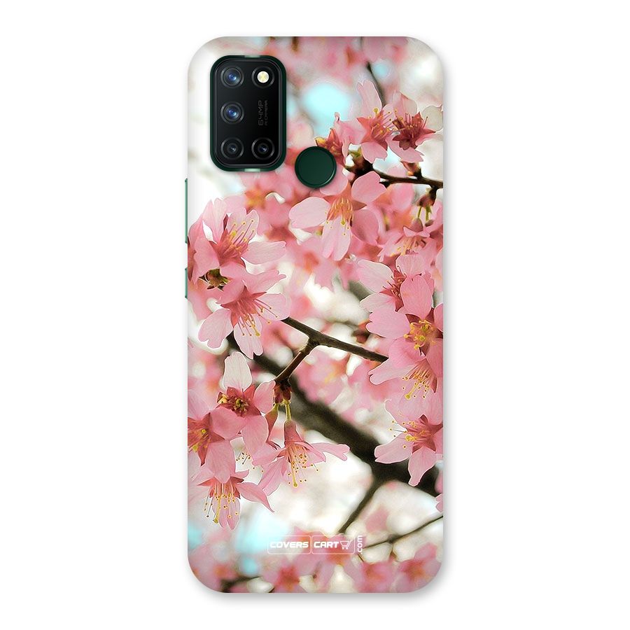 Peach Floral Back Case for Realme 7i
