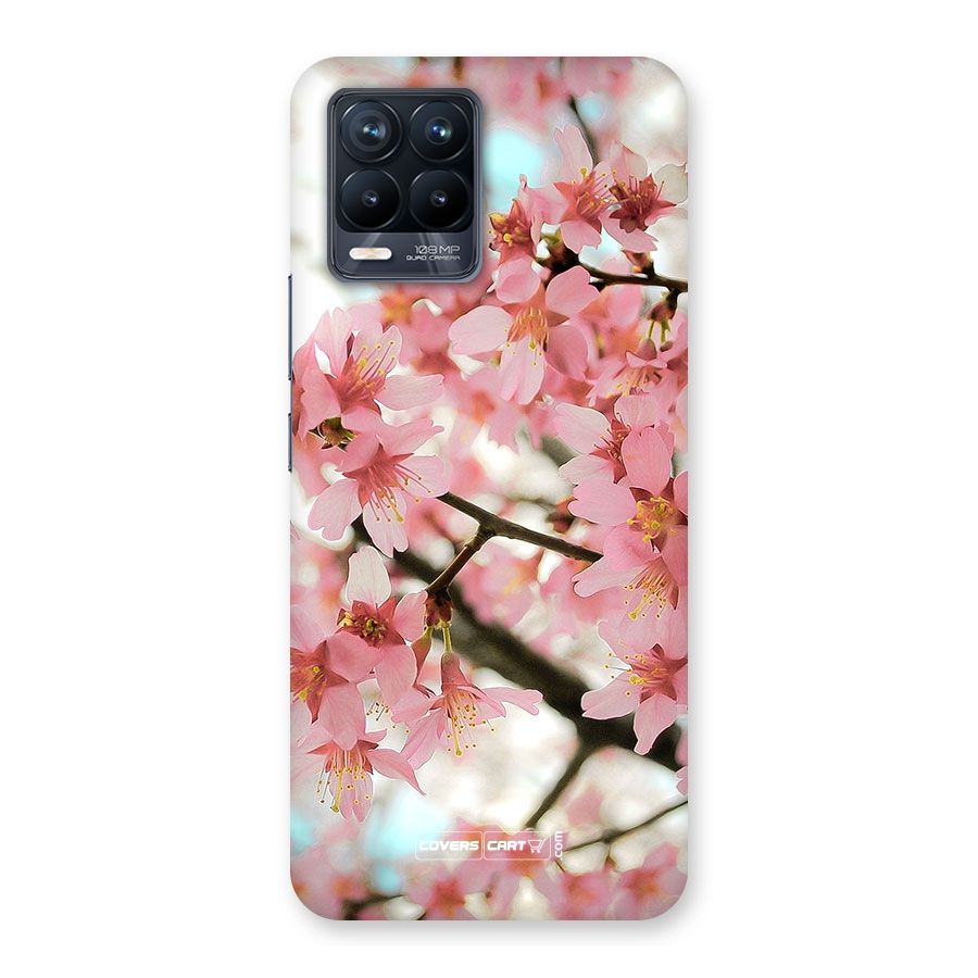 Peach Floral Back Case for Realme 8 Pro
