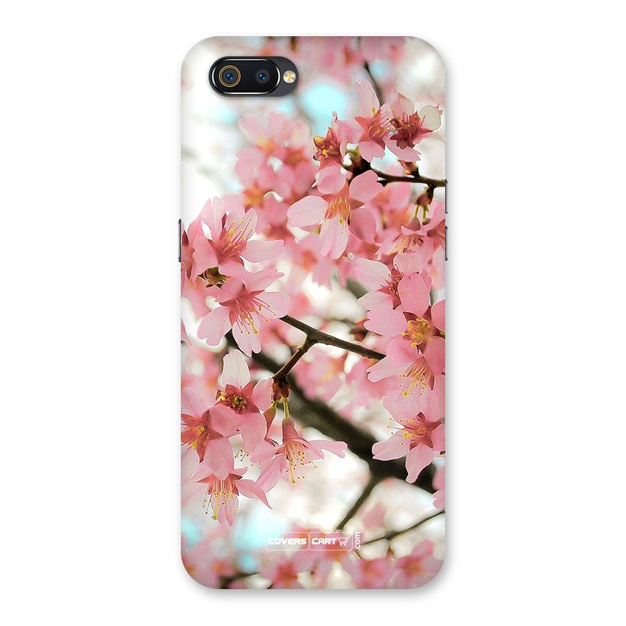 Peach Floral Back Case for Realme C2