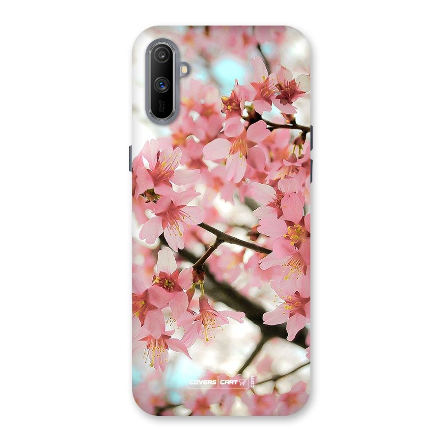 Peach Floral Back Case for Realme C3