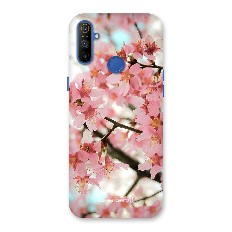 Peach Floral Back Case for Realme Narzo 10A